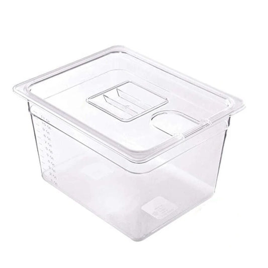 Sous Vide Container with Lid for Low-Temperature Cooking